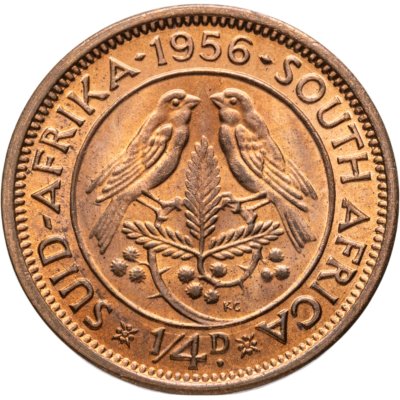 купить ЮАР 1/4 пенни (penny) 1956