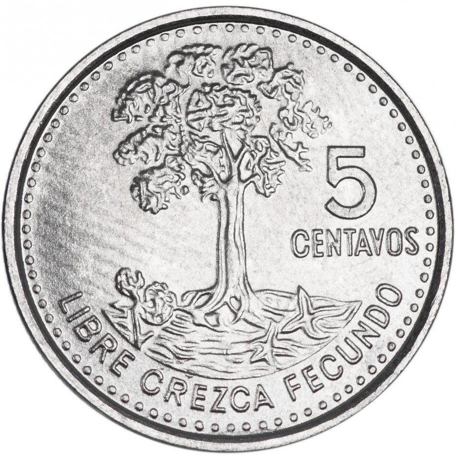 купить Гватемала 5 сентаво 2010