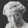Купить Бюст "А.С. Пушкин", автор модели А.Д. Корсиков, фарфор, бисквит, Ленинградский фарфоровый завод (ЛФЗ), СССР, 1960-1970 гг.