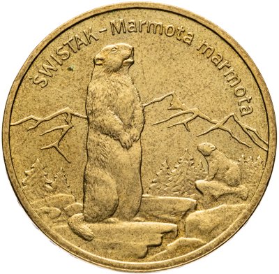 купить Польша 2 злотых (zlote) 2006 "Сурок"