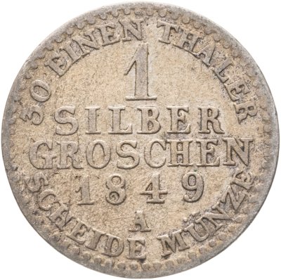 купить Германия, Пруссия 1 грош (groschen) 1849
