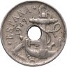 Купить Испания 50 сентимо (centimos) 1949 Стрелы направлены вверх