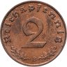 Купить Германия (Третий рейх) 2 рейхспфеннига (reichspfennig) 1939 B