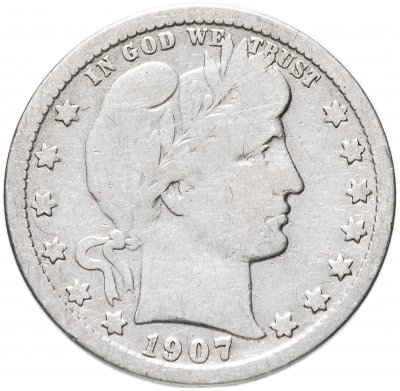купить США 1/4 доллара (квотер) 1907