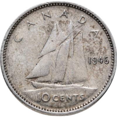 купить Канада 10 центов 1937-1947, случайная дата
