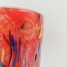 Купить Ваза для цветов, яркого красного цвета, Murart, ручная работа, стекло, spatter, Италия, 2000-2015 гг.