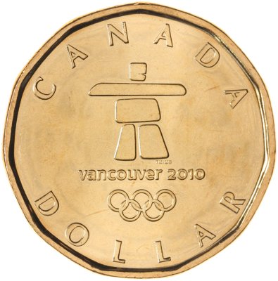 купить Канада 1 доллар (dollar) 2010 XXI зимние Олимпийские Игры, Ванкувер 2010