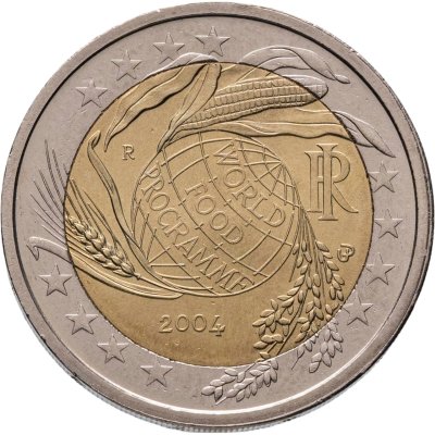 купить Италия 2 евро (euro) 2004 "50 лет Всемирной Продовольственной программы"