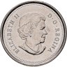 Купить Канада 25 центов (cents) 2011 "Природа Канады - Косатка" (цветная)
