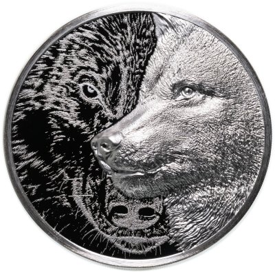 купить Монголия 2000 тугриков 2021 "Мистический Волк", в футляре с сертификатом