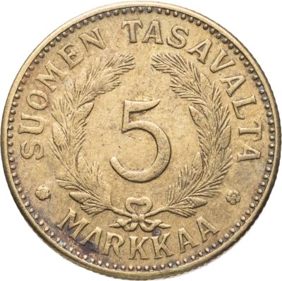 купить Финляндия 5 марок (markkaa) 1947