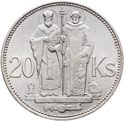 купить Словакия 20 крон 1941 "Кирилл и Мефодий"