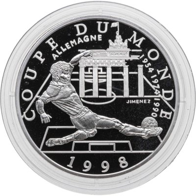 купить Франция 10 франков (francs) 1997 Чемпионат мира по футболу 1998 - Германия 1954, 1974, 1990