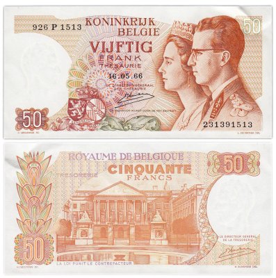 купить Бельгия 50 франков 1966
