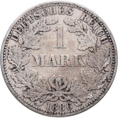купить Германия 1 марка 1886 Знак монетного двора: "A" - Берлин