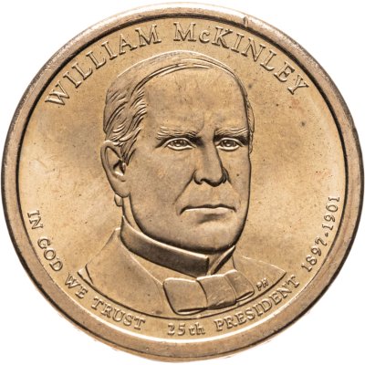 купить США 1 доллар 2013 "25-й президент США - Уильям Мак-Кинли", знак монетного двора "P" - Филадельфия
