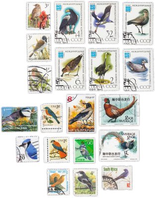 купить Набор из 20 марок "Фауна. Птицы"