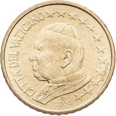 купить Ватикан 50 центов (cents) 2004 "Портрет Папы Иоана Павла II"