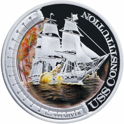 купить Тувалу 1 доллар 2012 "Корабли, изменившие мир - Конституция"