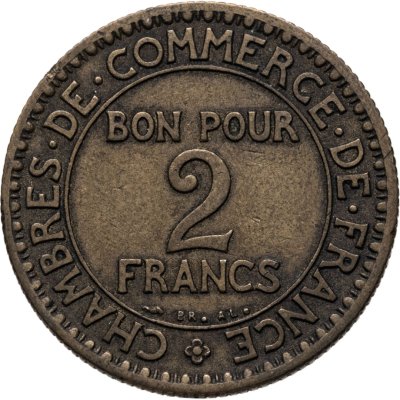 купить Франция 2 франка (francs) 1923
