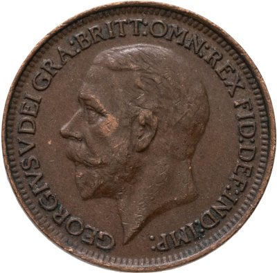 купить Великобритания 1 фартинг (farthing) 1928