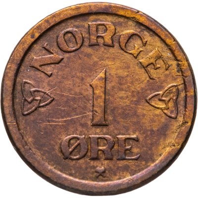 купить Норвегия 1 эре (ore) 1957