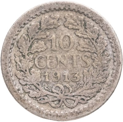 купить Нидерланды 10 центов (cents) 1913
