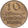 Купить Германия, Данциг 10 пфеннигов 1932