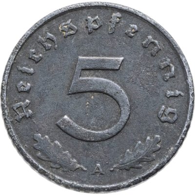 купить Германия (Третий рейх) 5 рейхспфеннигов 1940 А