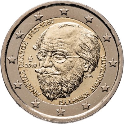 купить Греция 2 евро 2019 "150 лет со дня смерти Андреаса Калвоса"