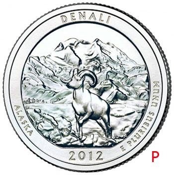 купить США 25 центов (квотер) 2012 P — Национальный парк Денали