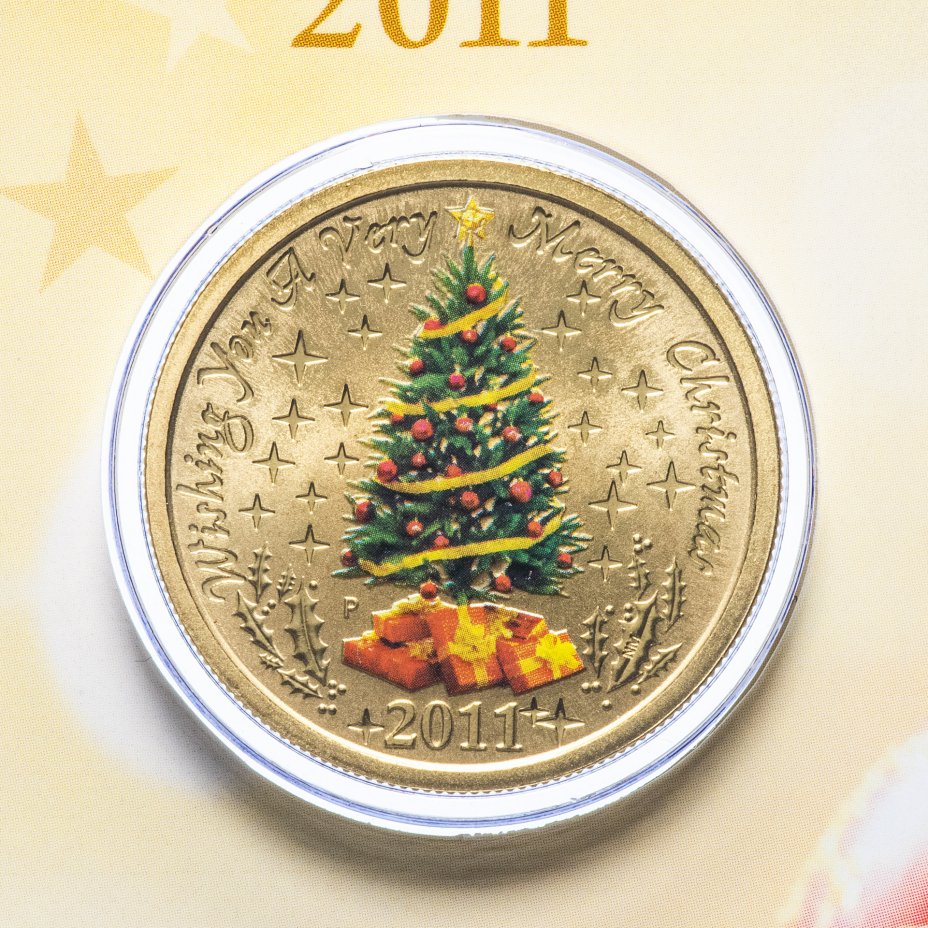 купить Австралия 1 доллар 2011 Счастливого Рождества в буклете