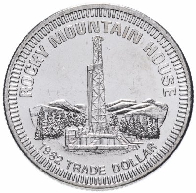 купить Канадский торговый доллар 1982 "Роки-Маунтин-Хаус, Альберта"