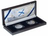 Купить Британские Виргинские Острова 10 долларов 2011 набор из 2-х монет "Витус Беринг Корабль", в футляре с сертификатом