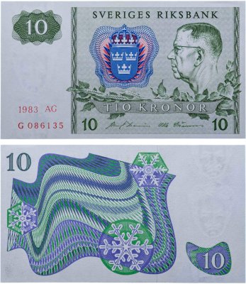 купить Швеция 10 крон 1983 года