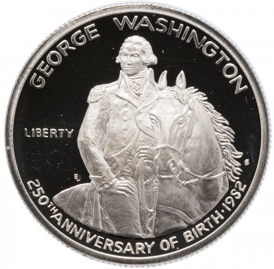 купить США 50 центов 1982 Proof "250 лет со дня рождения Джорджа Вашингтона"