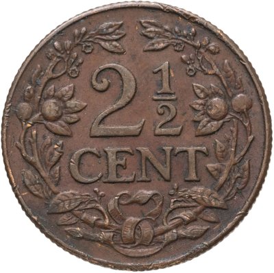 купить Кюрасао 2 1/2 цента (cent) 1944