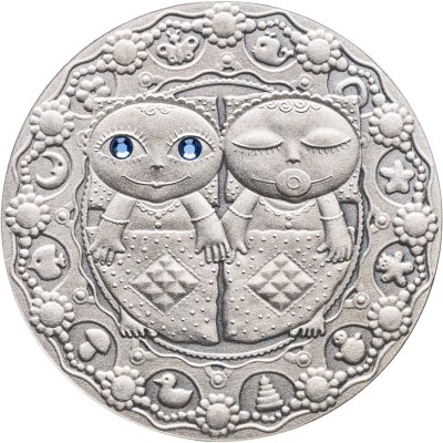 купить Беларусь 20 рублей 2009 «Знаки зодиака - близнецы»
