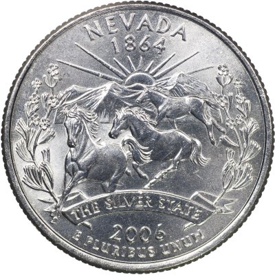 купить США 25 центов [Квотер] 2006 D [KM#382] "Невада"