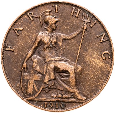 купить Великобритания 1 фартинг (farthing) 1910