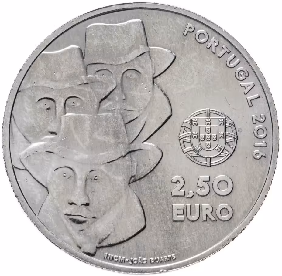 Купить Португалия 2,5 евро (euro) 2016 ЮНЕСКО - Песня Алентежу