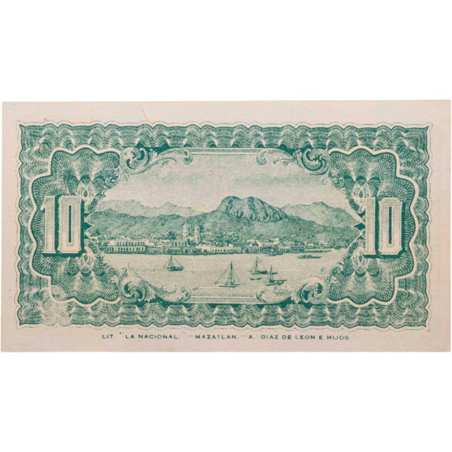 купить Мексика  10 сентаво 1914 года