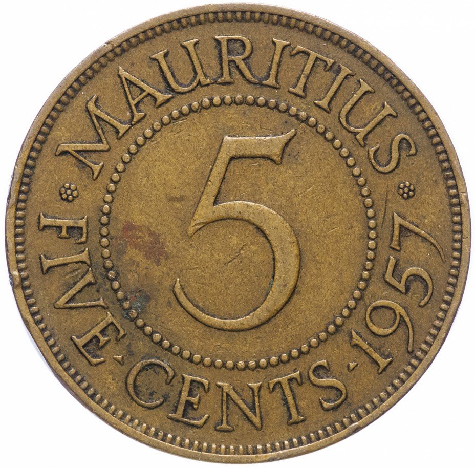 купить Маврикий 5 центов 1957