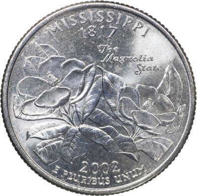 купить США 25 центов [Квотер] 2002 D [KM#335] "Миссисипи"