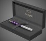 Купить Шариковая ручка Parker Sonnet Essentials Violet SB Steel CT, цвет чернил black, стержень: M, в подарочной упаковке., Металлы: нержавеющая сталь, палладий, 2026 г.