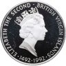 Купить Британские Виргинские острова 25 долларов (dollar) 1992 "500 лет Открытию Нового Света. Колумб на лошади"