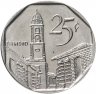 Купить Куба 25 сентаво (centavos) 2008 CUC, непрочекан надписей