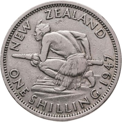 купить Новая Зеландия 1 шиллинг (shilling) 1947