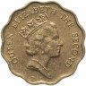 Купить Гонконг Британский 20 центов (cents) 1991, королева средних лет