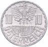 Купить Австрия 10 грошей (groschen) 1965
